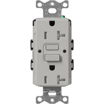 Lutron Tamper-Resistant Self Testing GFCI Receptacles - Satin Color 20A 125V | SCR-20-GFST-XX