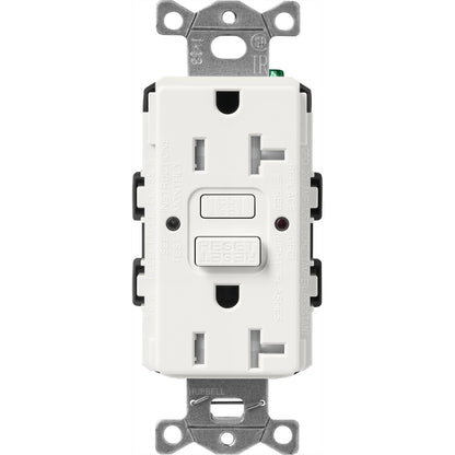 Lutron Tamper-Resistant Self Testing GFCI Receptacles - Satin Color 20A 125V | SCR-20-GFST-XX