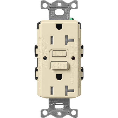 Lutron Tamper-Resistant Self Testing GFCI Receptacles - Satin Color 20A 125V | SCR-20-GFST-XX