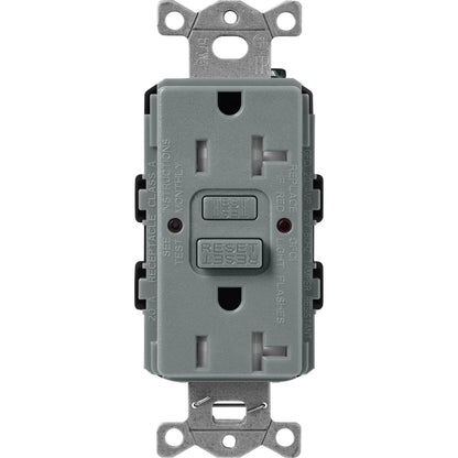 Lutron Tamper-Resistant Self Testing GFCI Receptacles - Satin Color 20A 125V | SCR-20-GFST-XX