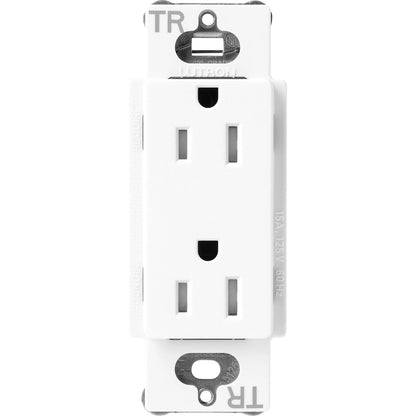 Lutron Tamper-Resistant Receptacles - Satin Color 15A 125V | SCRS-15-TR-XX