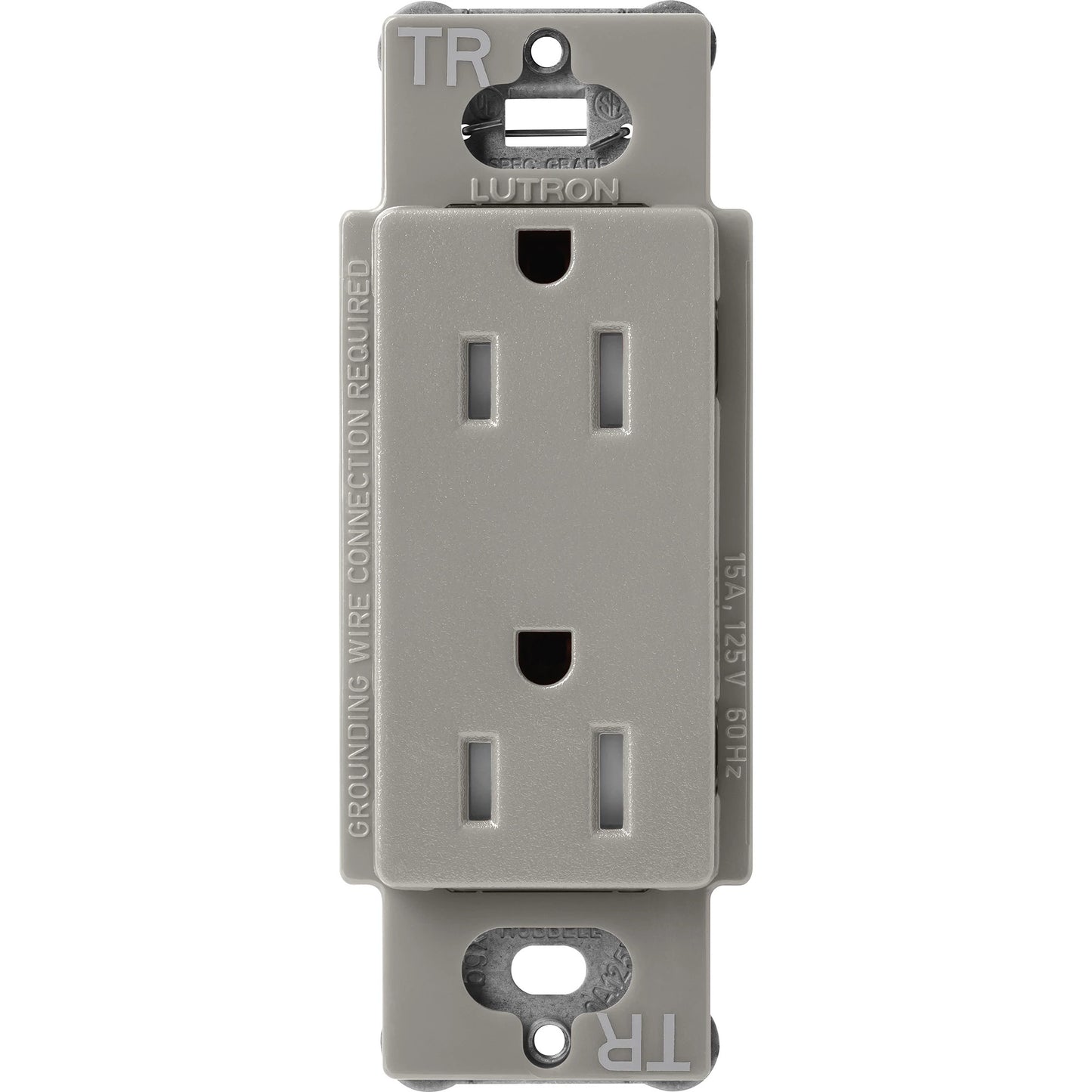 Lutron Tamper-Resistant Receptacles - Satin Color 15A 125V | SCRS-15-TR-XX