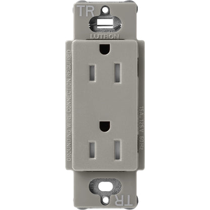 Lutron Tamper-Resistant Receptacles - Satin Color 15A 125V | SCRS-15-TR-XX