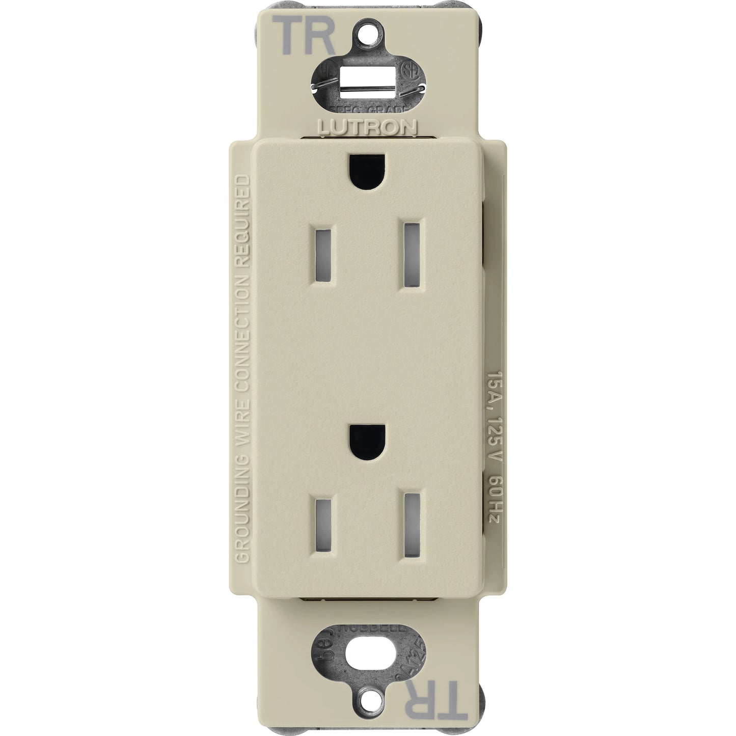 Lutron Tamper-Resistant Receptacles - Satin Color 15A 125V | SCRS-15-TR-XX