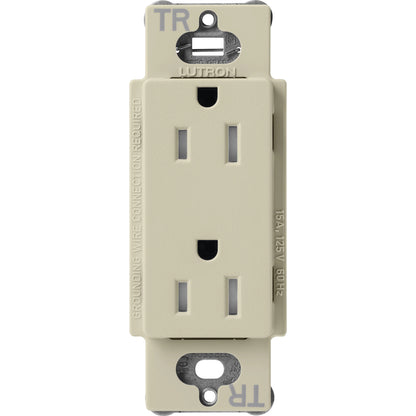 Lutron Tamper-Resistant Receptacles - Satin Color 15A 125V | SCRS-15-TR-XX
