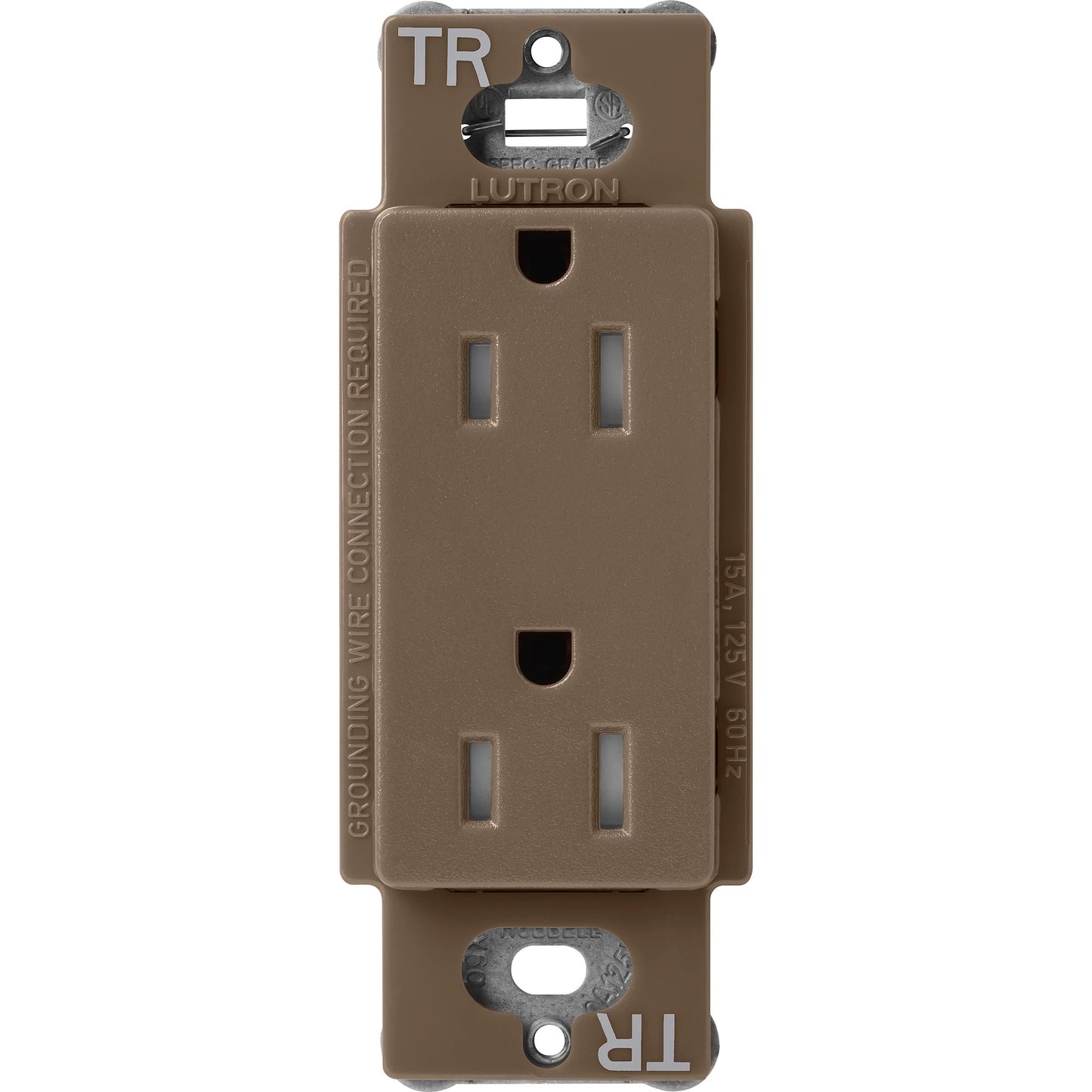Lutron Tamper-Resistant Receptacles - Satin Color 15A 125V | SCRS-15-TR-XX