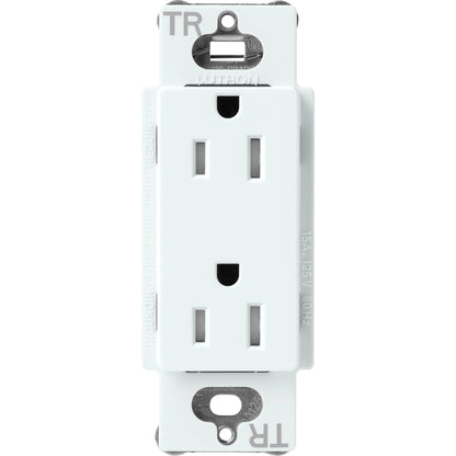 Lutron Tamper-Resistant Receptacles - Satin Color 15A 125V | SCRS-15-TR-XX