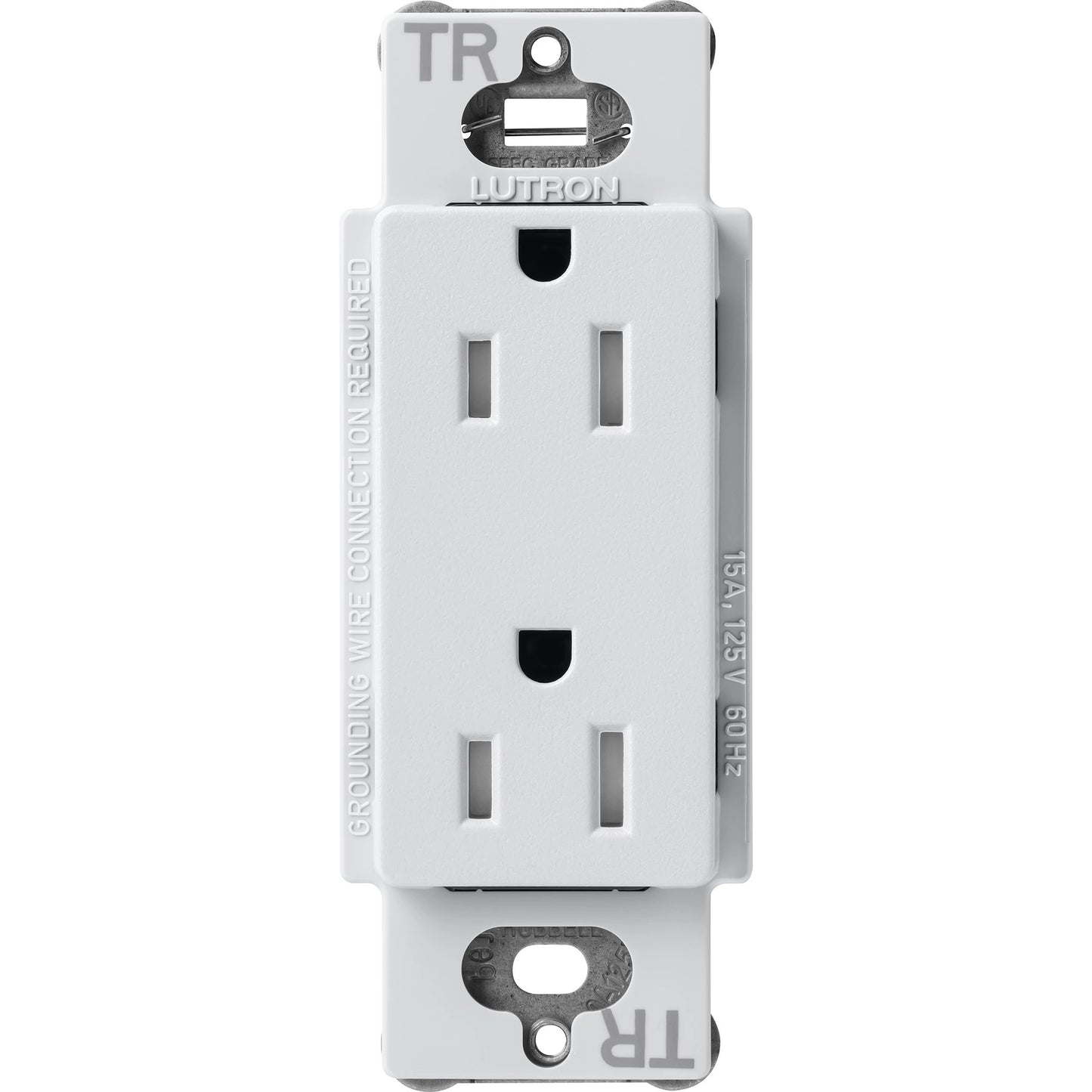 Lutron Tamper-Resistant Receptacles - Satin Color 15A 125V | SCRS-15-TR-XX