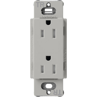 Lutron Tamper-Resistant Receptacles - Satin Color 15A 125V | SCRS-15-TR-XX