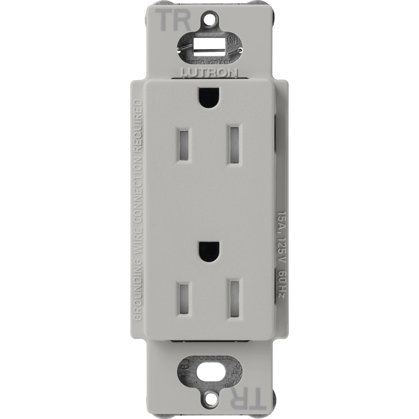 Lutron Tamper-Resistant Receptacles - Satin Color 15A 125V | SCRS-15-TR-XX