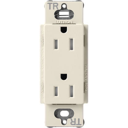 Lutron Tamper-Resistant Receptacles - Satin Color 15A 125V | SCRS-15-TR-XX