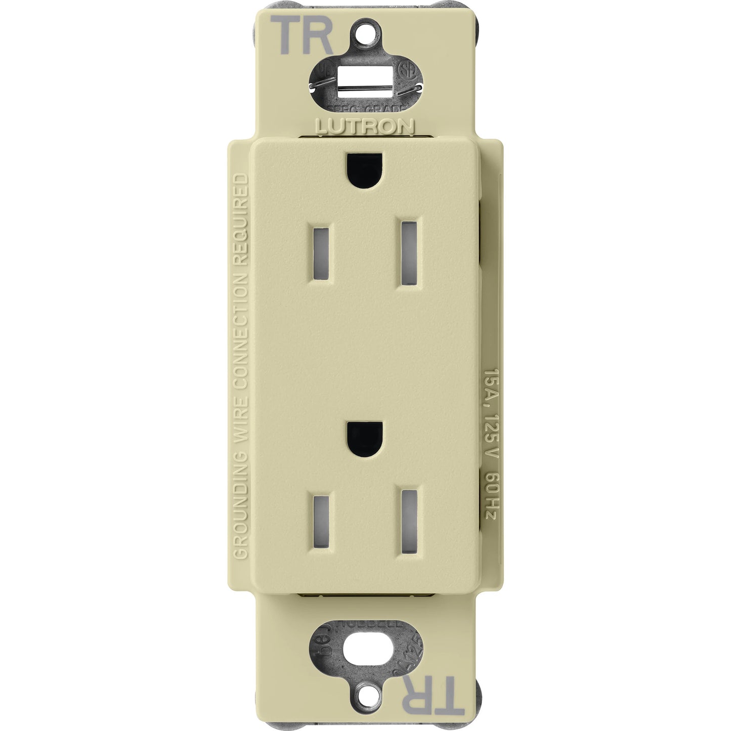 Lutron Tamper-Resistant Receptacles - Satin Color 15A 125V | SCRS-15-TR-XX