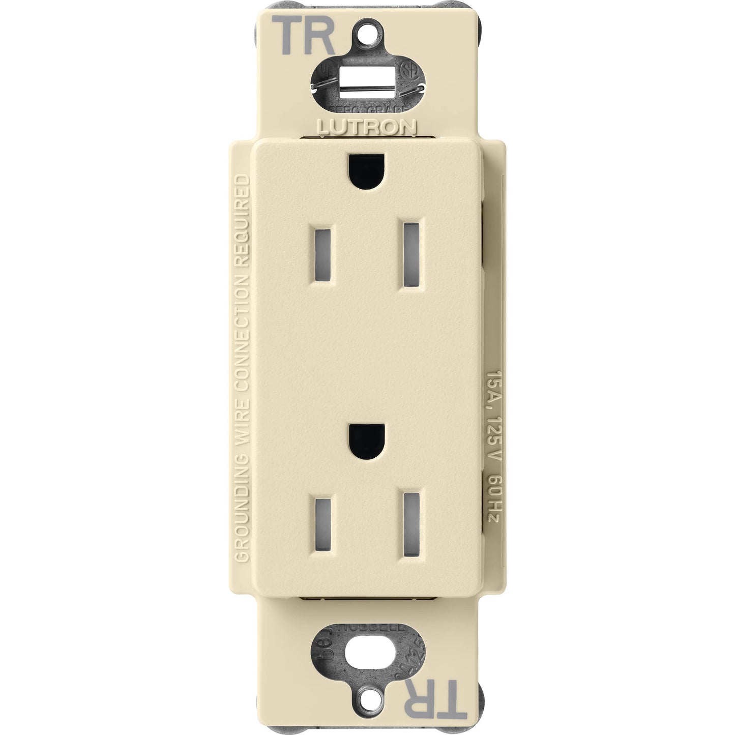 Lutron Tamper-Resistant Receptacles - Satin Color 15A 125V | SCRS-15-TR-XX