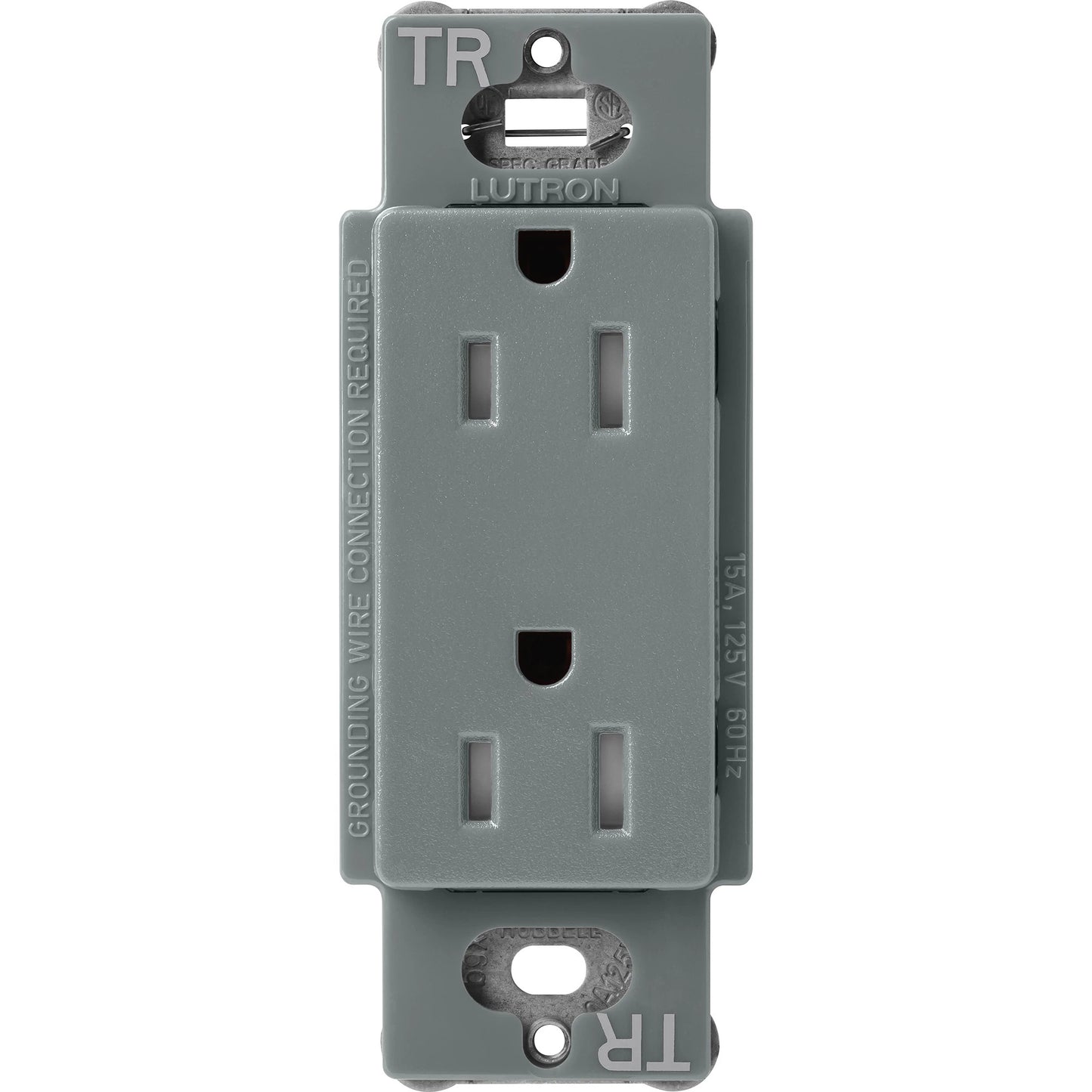 Lutron Tamper-Resistant Receptacles - Satin Color 15A 125V | SCRS-15-TR-XX