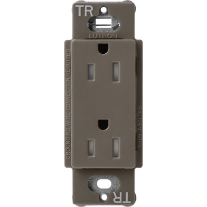 Lutron Tamper-Resistant Receptacles - Satin Color 15A 125V | SCRS-15-TR-XX