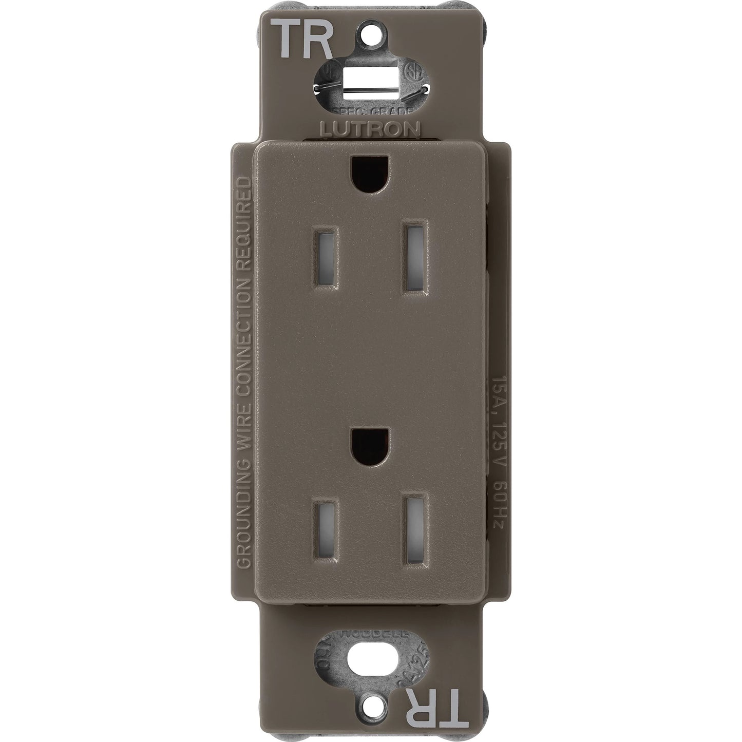 Lutron Tamper-Resistant Receptacles - Satin Color 15A 125V | SCRS-15-TR-XX