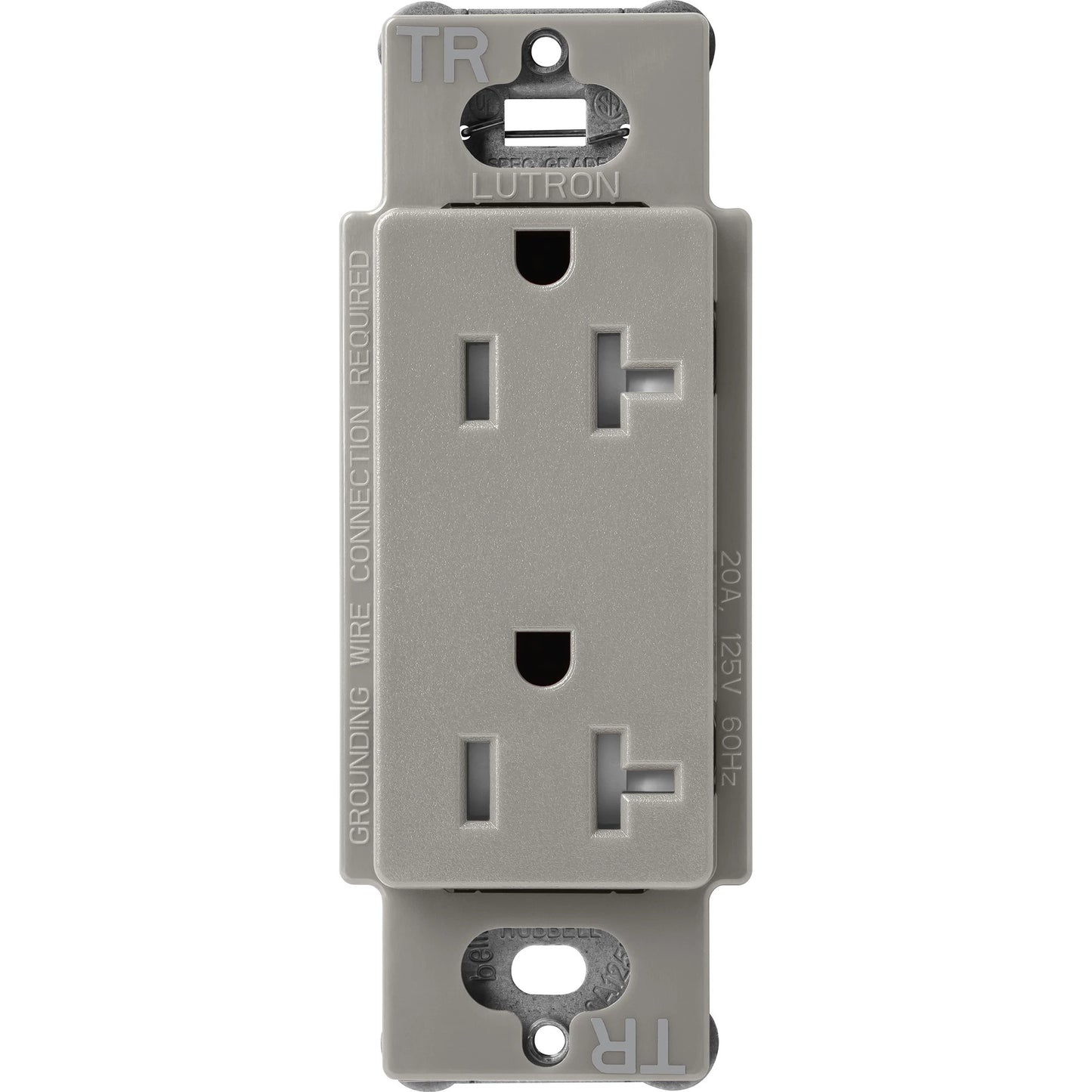 Lutron Tamper-Resistant Receptacles - Satin Color 20A 125V | SCRS-20-TR-XX