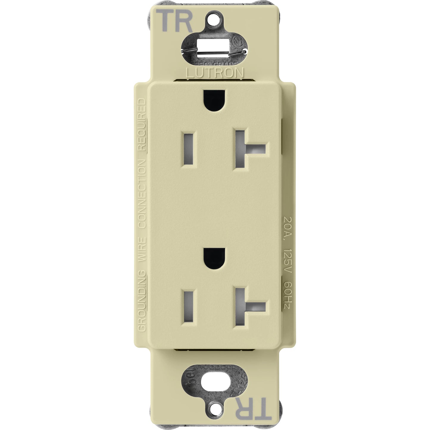 Lutron Tamper-Resistant Receptacles - Satin Color 20A 125V | SCRS-20-TR-XX