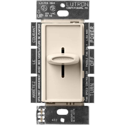 Lutron Skylark Quiet 3-Speed Fan Control 1.5A 120V - Single-Pole/3-Way | SFSQ-F