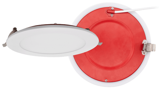 Product Display Visual of the SKU: FR-LED-6-S15W-5CCT-PL-WH for Marketing of theLotus 6" Fire Rated Ultra Slim 15W 5CCT 1000 lm White CRI90+ | FR-LED-6-S15W-5CCT-PL
