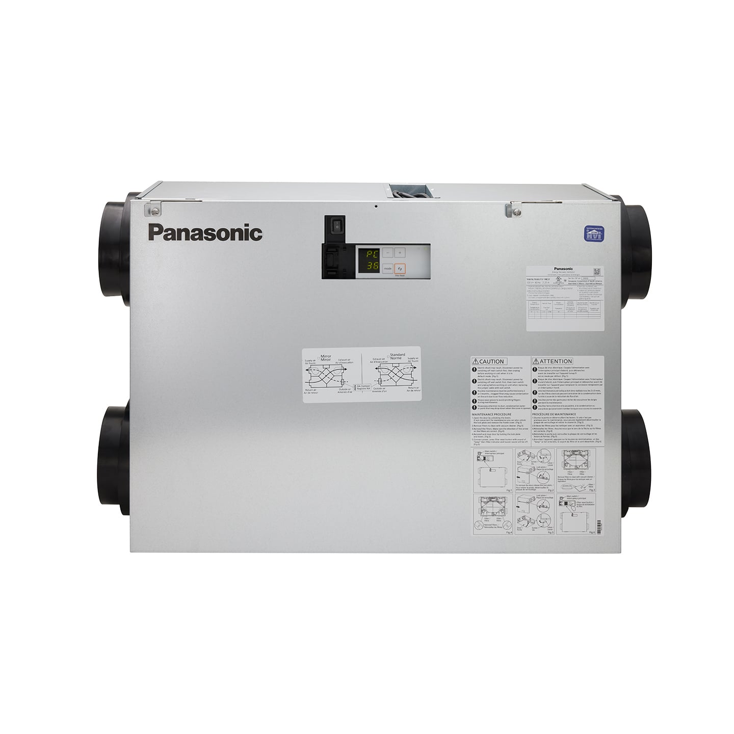 Panasonic FV11ES1 - Intelli-Balance™ Elite 110 ERV - Temperate Climate Zone with boost feature