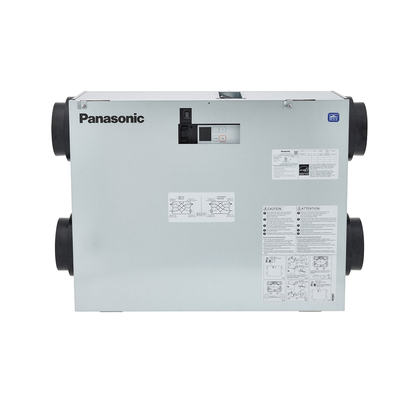 Panasonic FV12ESC1 - Intelli-Balance™ Elite Plus+ 120 ERV - Any Climate Zone with boost feature