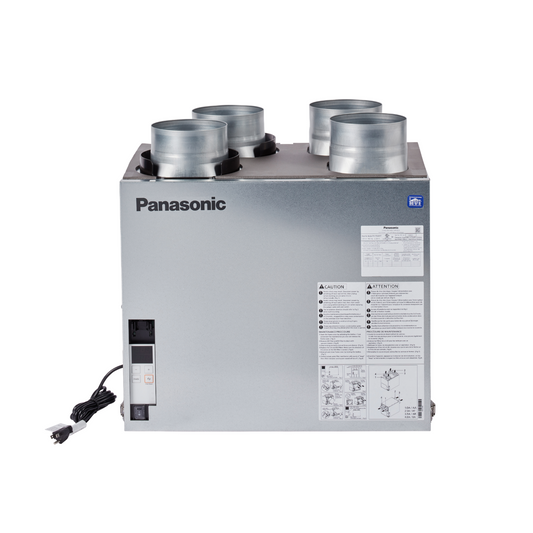 Product Marketing Image of Simply Secured SKU: FV-13VEC1T by Vendor Panasonic Product Panasonic FV-13VEC1T BalancedHome 130 CFM ERV – Top Port Any-Climate Homes | FV-13VEC1T