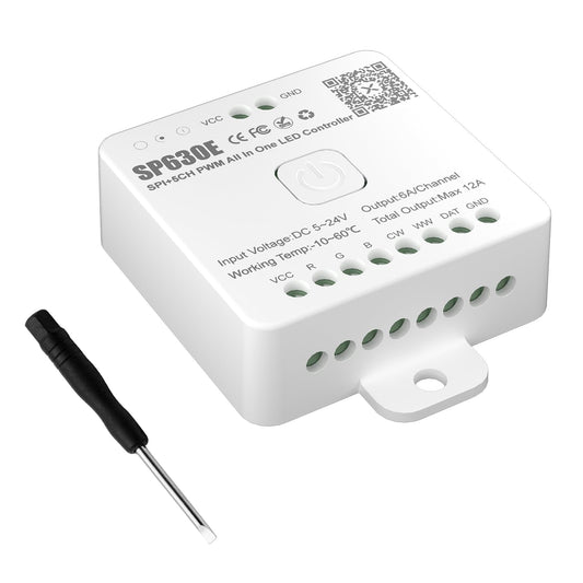 Lotus Universal PWM + SPI Controller for RGBTW Strips | SP630E