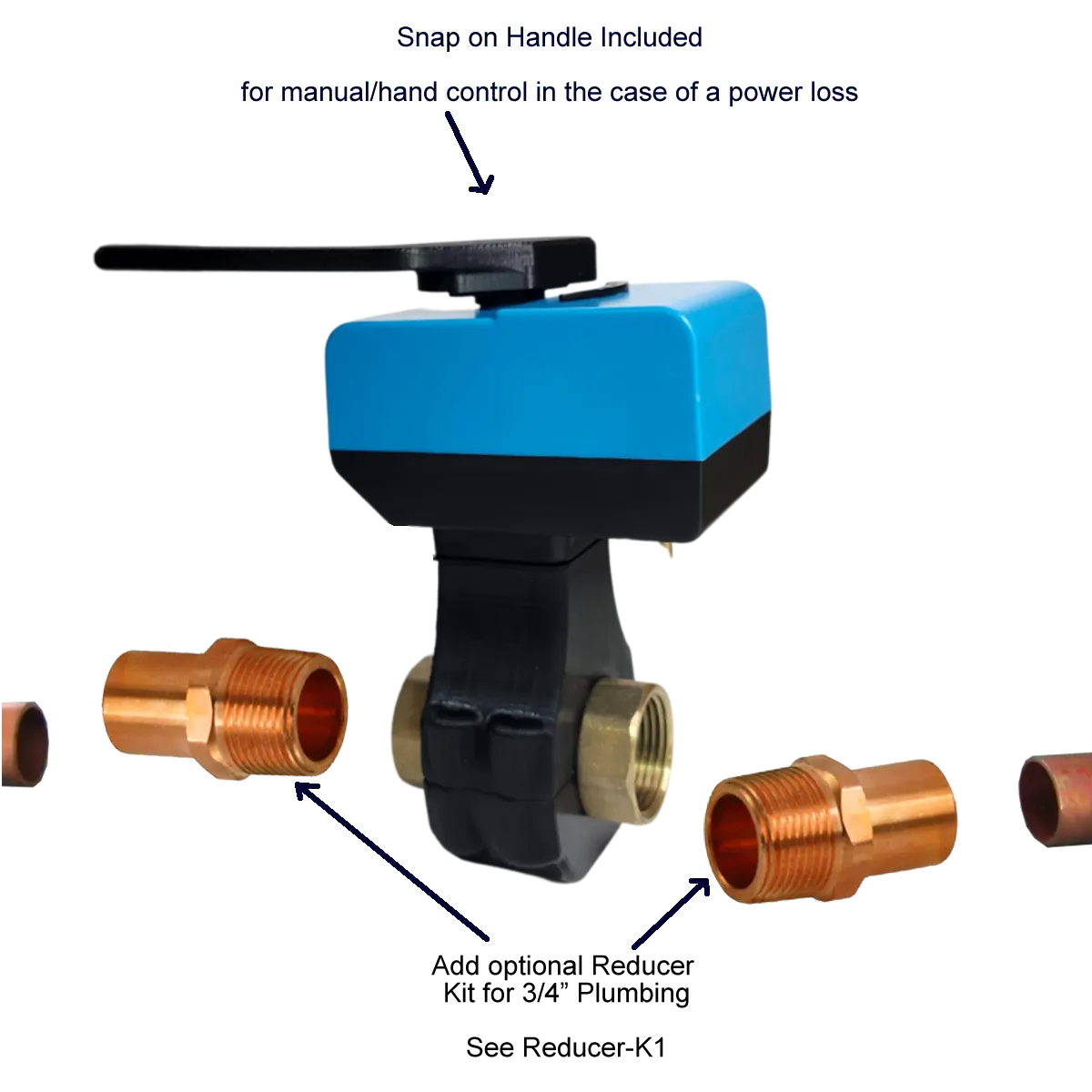 EcoNet Bulldog-IV Wi-Fi Integrated Smart Water Shutoff System (1" Valve) | EVC300-IV