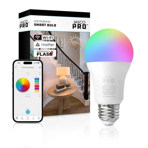 JascoPro Series Wifi Smart Bulb, A19 E26 | 81886