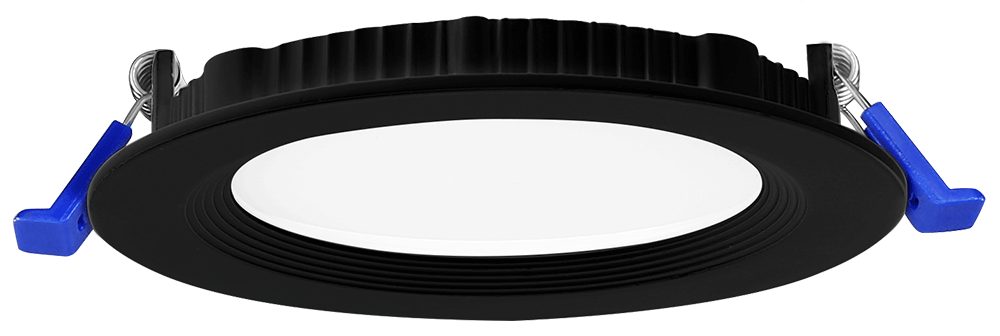Product Display Visual of the SKU: JXL-CA04-T10W-5CCT-BK for Marketing of theLotus 4" Round Regressed Baffle Eco 10W 5CCT 700 lm Type IC Air-Tight | JXL-CA04-T10W-5CCT