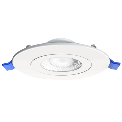 Lotus JXL-FG0410W-5CCT-WH 4-inch white floating-gimbal 10W recessed LED, 120V AC driver included, 90-degree tilt, 360-degree rotation, 5CCT