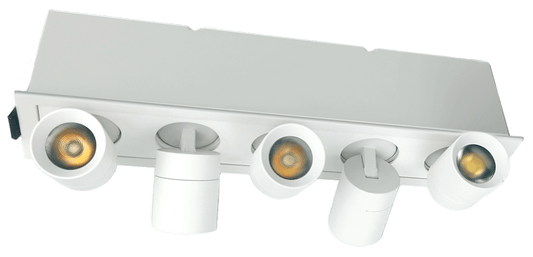 Product Display Visual of the SKU: JXL-TXH05-G16W-BK-3000K for Marketing of theLotus 5 LED Rotatable Linear Recessed Downlight 16W | JXL-TXH05-G16W