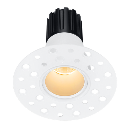 Lotus Tangra L1F-RDI 1-inch fixed round deep-regressed invisible-trim LED downlight in White finish; beam and CRI vary by selected SKU