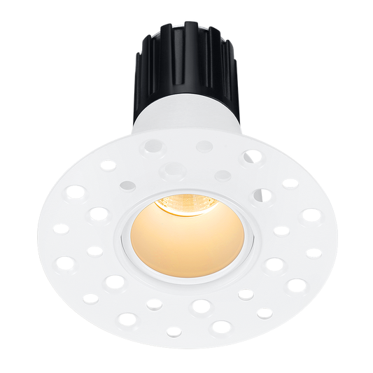 Lotus Tangra L1F-RDI 1-inch fixed round deep-regressed invisible-trim LED downlight in White finish; beam and CRI vary by selected SKU