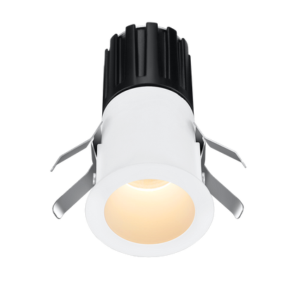 Lotus Mini Tangra L1F-RDT 1-inch fixed round deep-regressed thin-trim recessed downlight in white finish — representative trim appearance