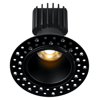 Lotus -  Tangra 3" Fixed Round Deep Regressed Invisible Trim Black | L3F-RDI-BK