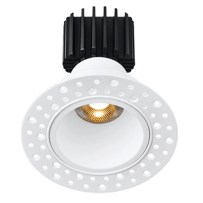 Lotus -  Tangra 3" Fixed Round Deep Regressed Invisible Trim Black | L3F-RDI-BK