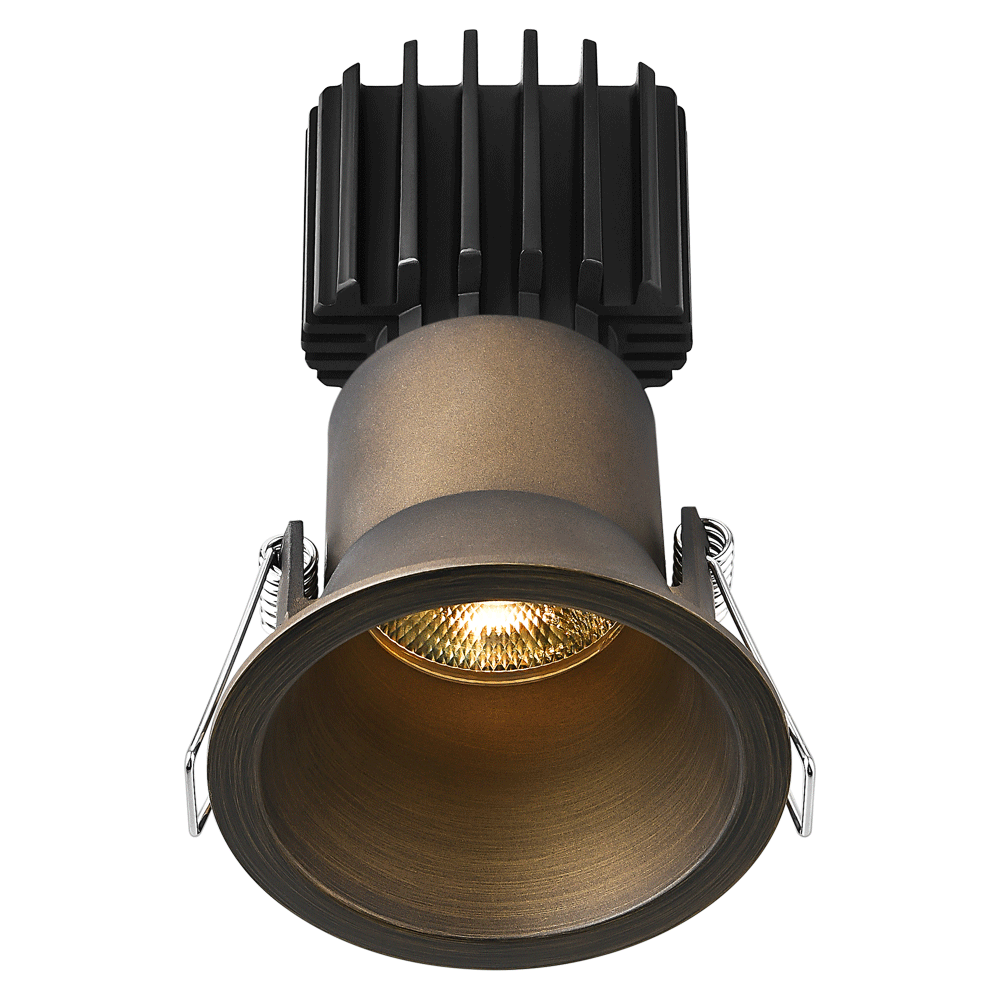 Tangra 3" Fixed Round Deep Regressed Thin Trim Bronze | L3F-RDT-BR