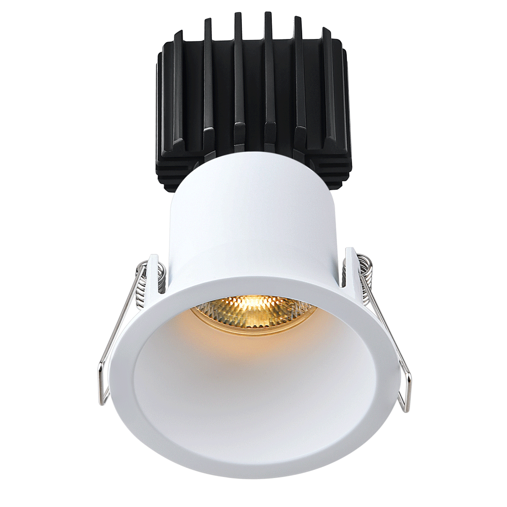 Lotus Tangra 3" Fixed Round Deep Regressed Thin Trim White | L3F-RDT-WH