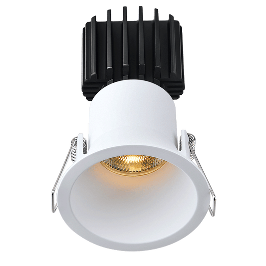 Lotus Tangra 3" Fixed Round Deep Regressed Thin Trim White | L3F-RDT-WH