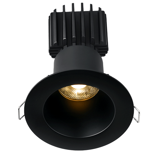 Lotus Tangra 3" Fixed Round Deep Regressed Wide Trim Black | L3F-RDW-BK
