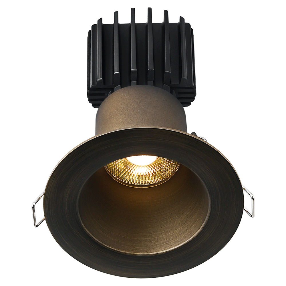 Tangra 3" Fixed Round Deep Regressed Wide Trim Bronze | L3F-RDW-BR