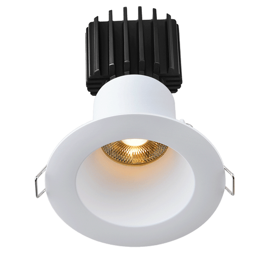 Lotus Tangra 3" Fixed Round Deep Regressed Wide Trim White | L3F-RDW-WH