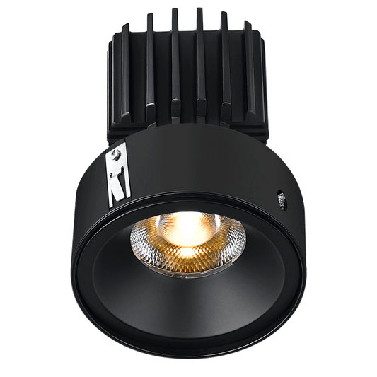 Lotus -  Tangra 3" Fixed Round Recessed Invisible Flangeless Black | L3F-RRF-BK