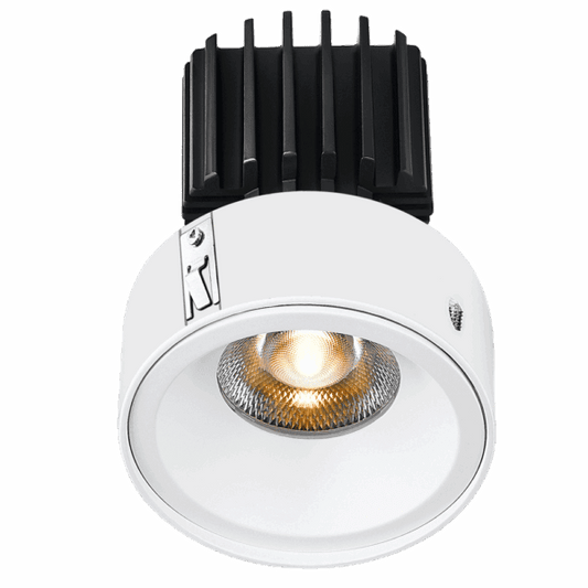 Lotus -  Tangra 3" Fixed Round Recessed Invisible Flangeless White | L3F-RRF-WH