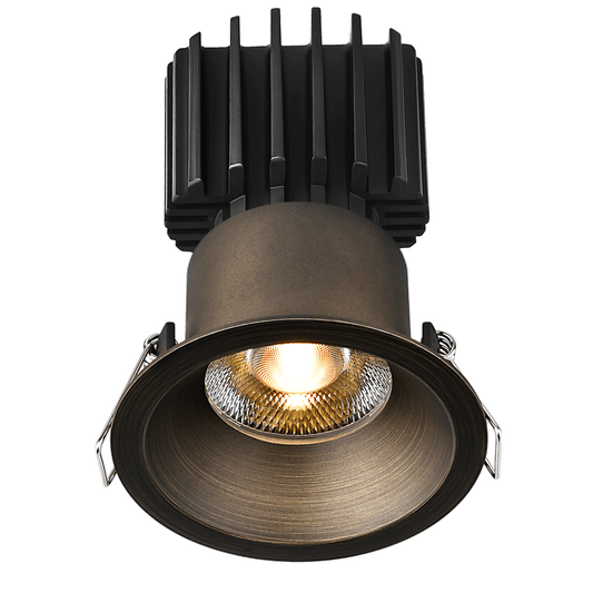 Lotus Tangra 3" Fixed Round Recessed Thin Trim Bronze | L3F-RRT-BR