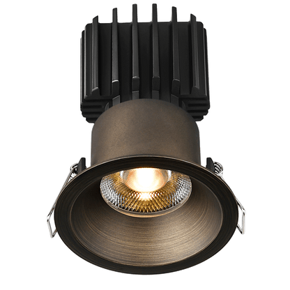 Lotus -  Tangra 3" Fixed Round Recessed Thin Trim Bronze | L3F-RRT-BR