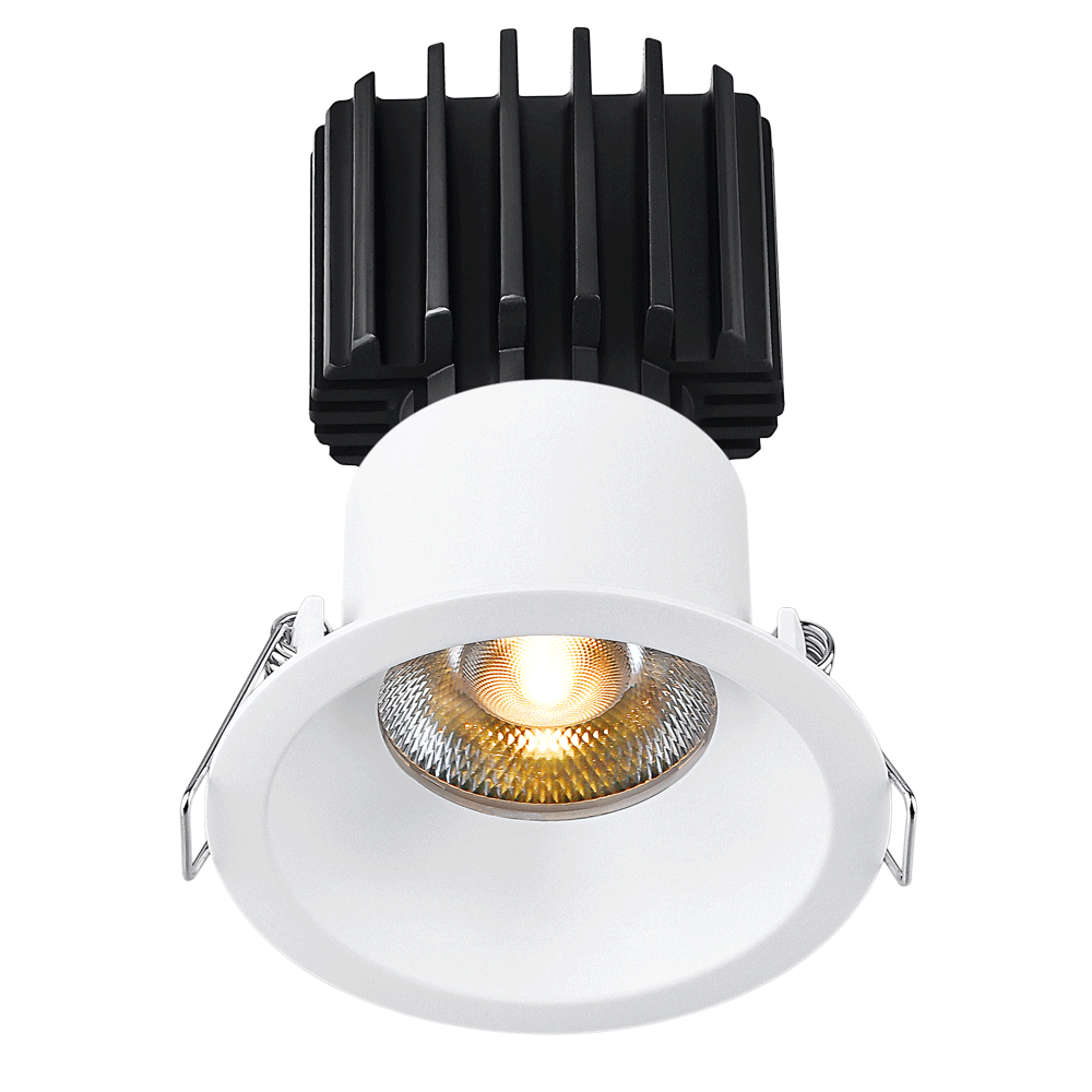 Lotus Tangra 3" Fixed Round Recessed Thin Trim White | L3F-RRT-WH