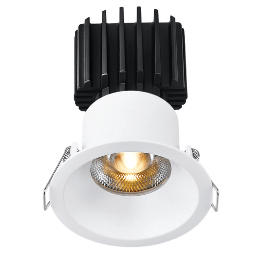 Lotus Tangra 3" Fixed Round Recessed Thin Trim White | L3F-RRT-WH